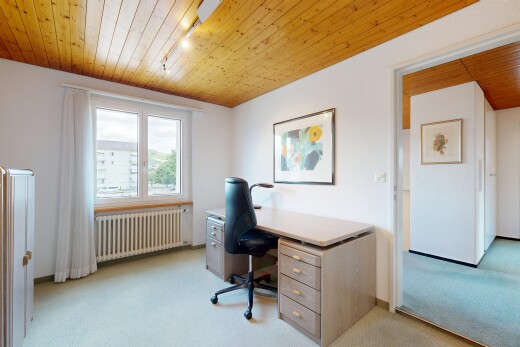 büro mit light floor, kühler, natürliches licht, natural light, und holzdecke