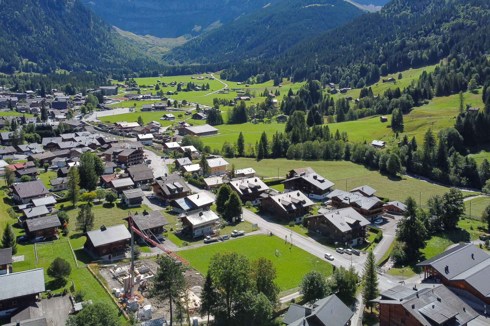 view of mountain background with nearby suburban area