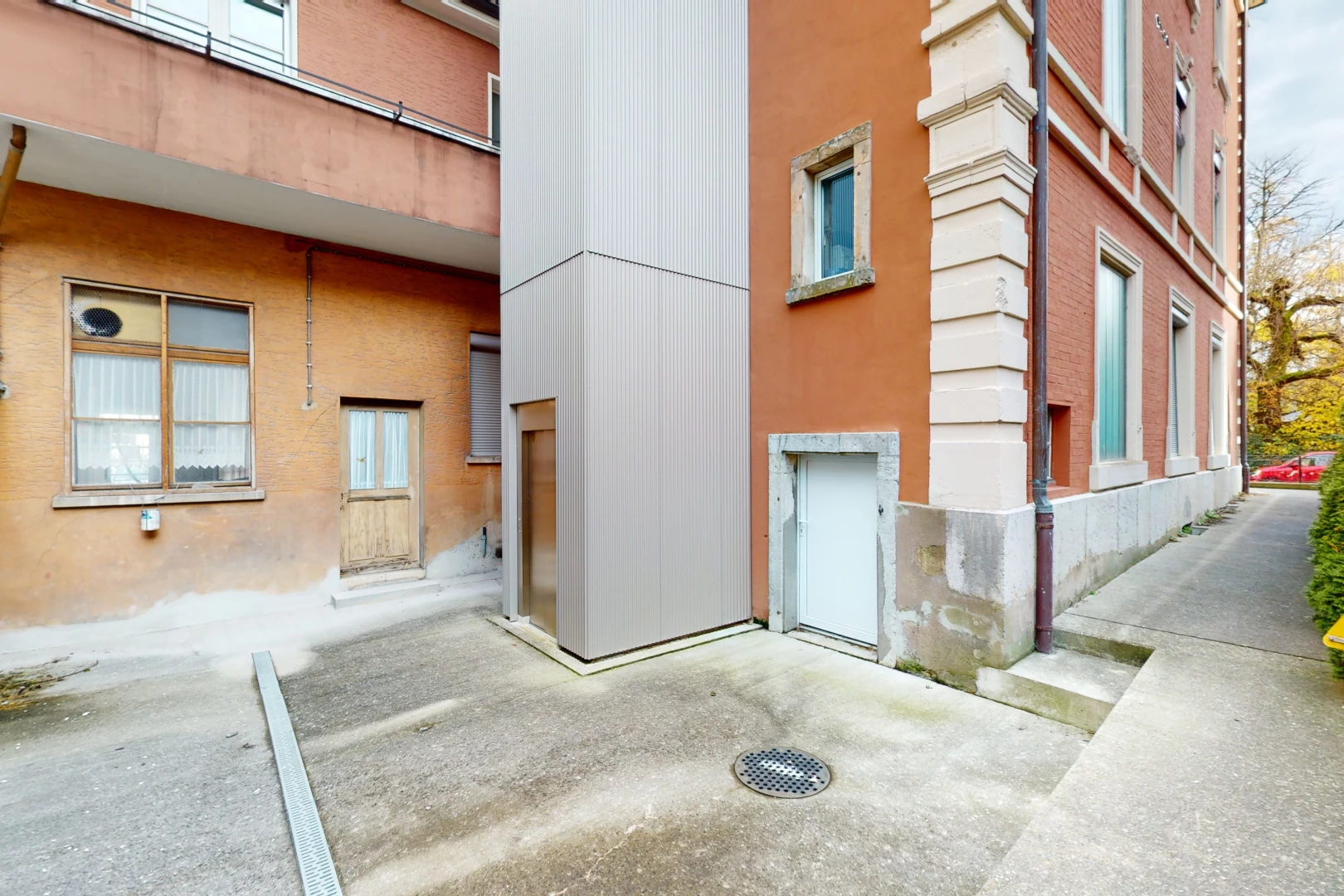 entrée extérieure