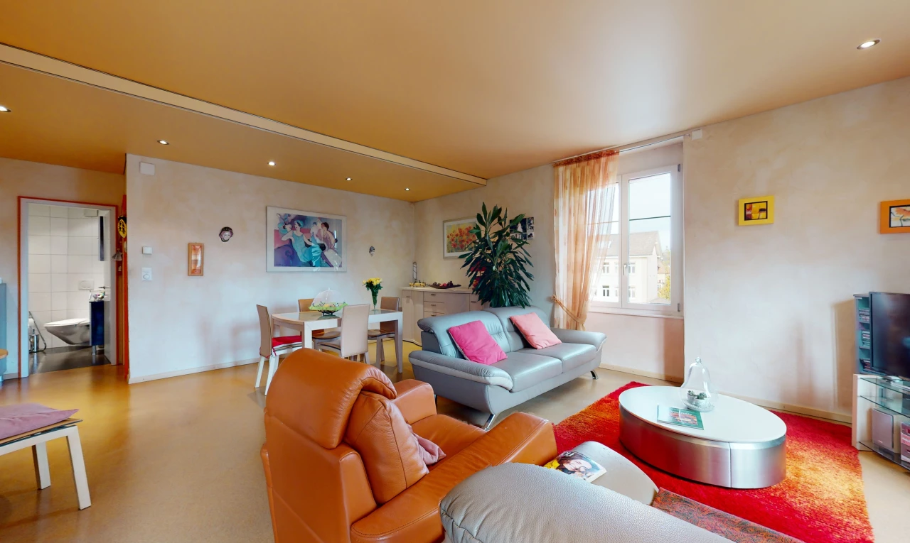salon avec lumière naturelle