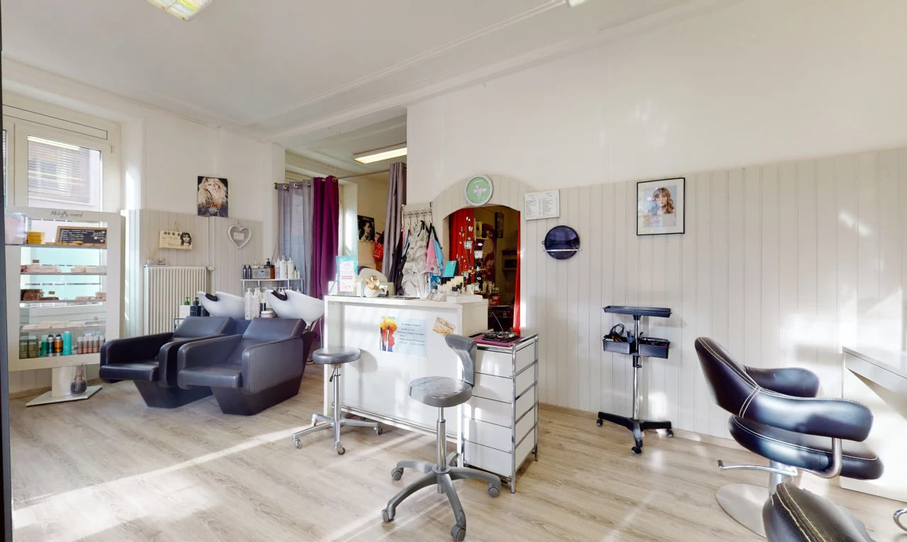 salon avec parquet et lumière naturelle