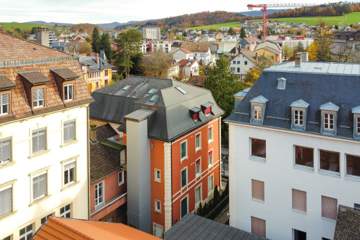 blick auf den bau von äußeren