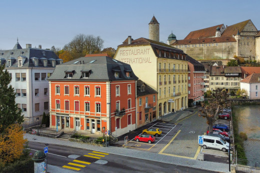 blick auf den bau von äußeren