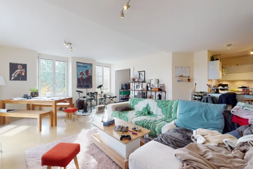 salon avec lumière naturelle