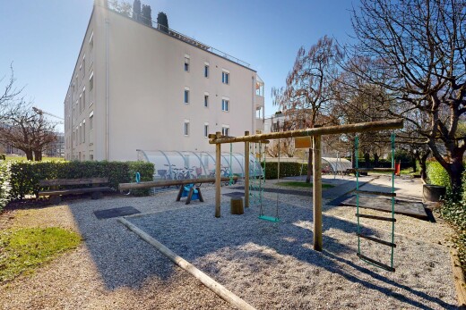 außenansicht mit from community, day time, apartment complex view, und blick auf wohnanlage
