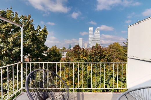 balkon mit balkon, day time, city view, stadtblick, und from property