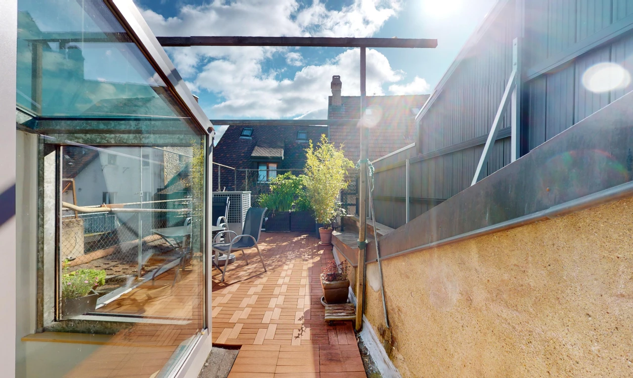 terrasse avec patio