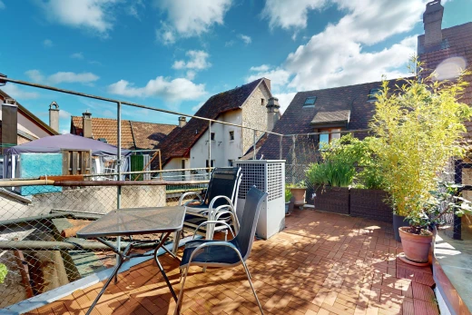 terrasse avec clôture