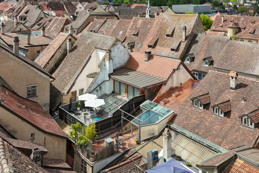 außenansicht mit wohngebietblick