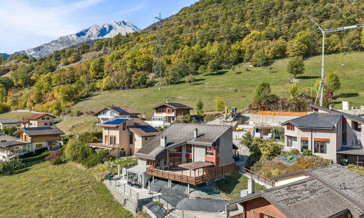 blick auf die berge mit day time, blick auf die berge, mountain view, und drone view