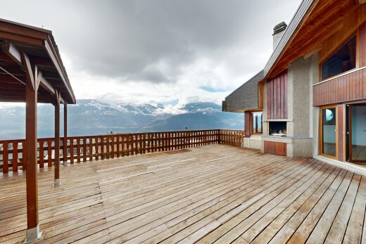 terrasse mit deck, from property, mountain view, und blick auf die berge
