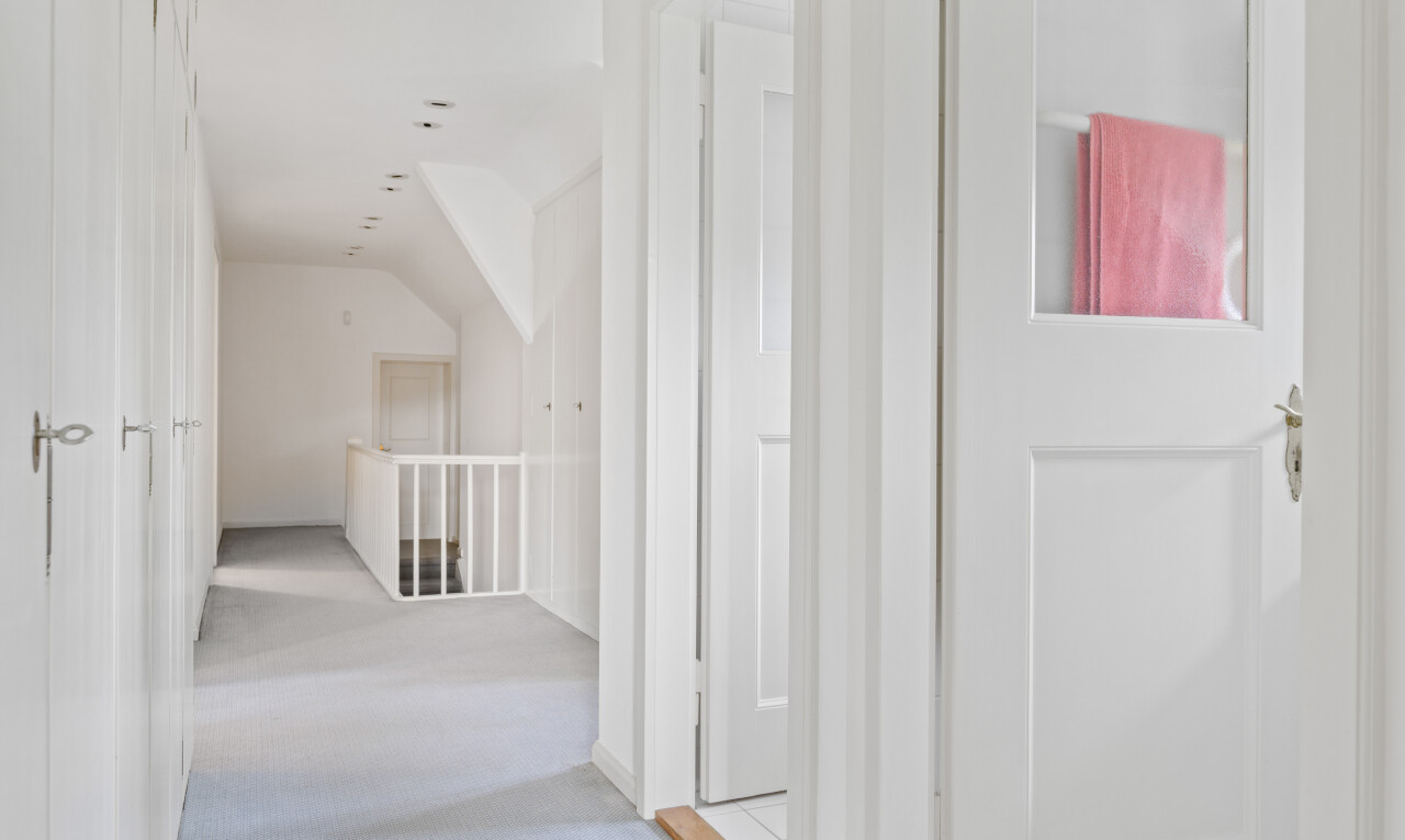 halle / korridor mit inside property, carpet, teppich, drywall, und gipskartonwand