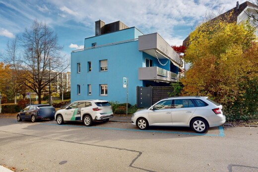 außenansicht mit property visible, day time, und stuckverkleidung