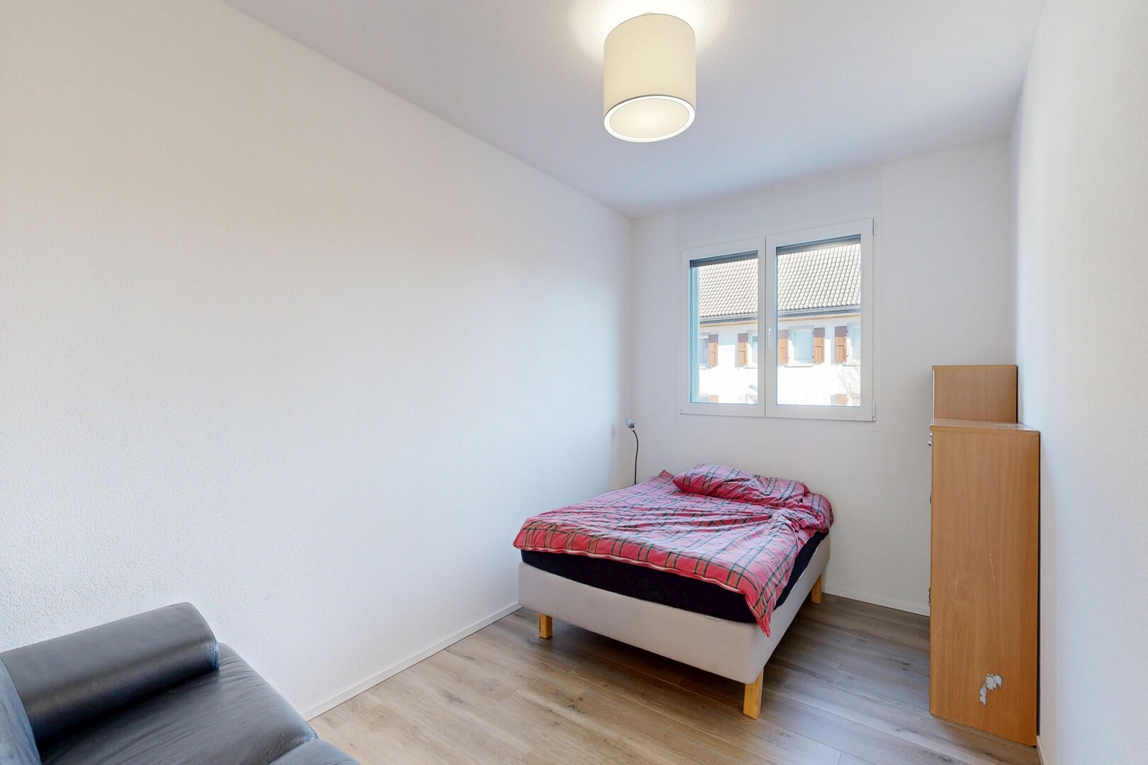 room / bedroom featuring light wood finished floors