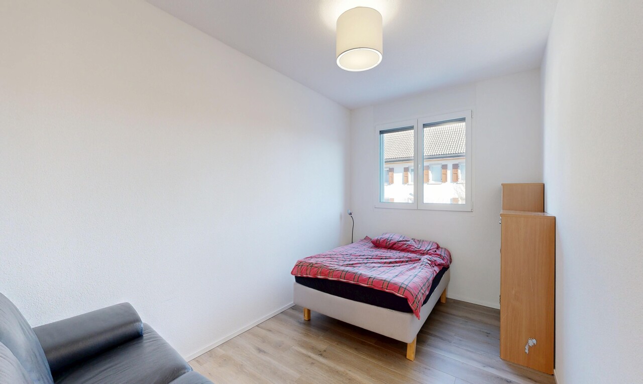 room / bedroom featuring light wood finished floors