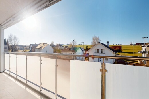 balcony with a residential view