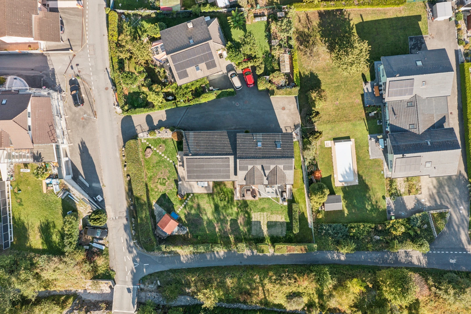 lage auf der karte mit aerial map