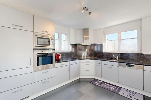 küche mit arbeitsplatten, dark countertops, ofen, dunstabzugshaube, und geschirrspülmaschine