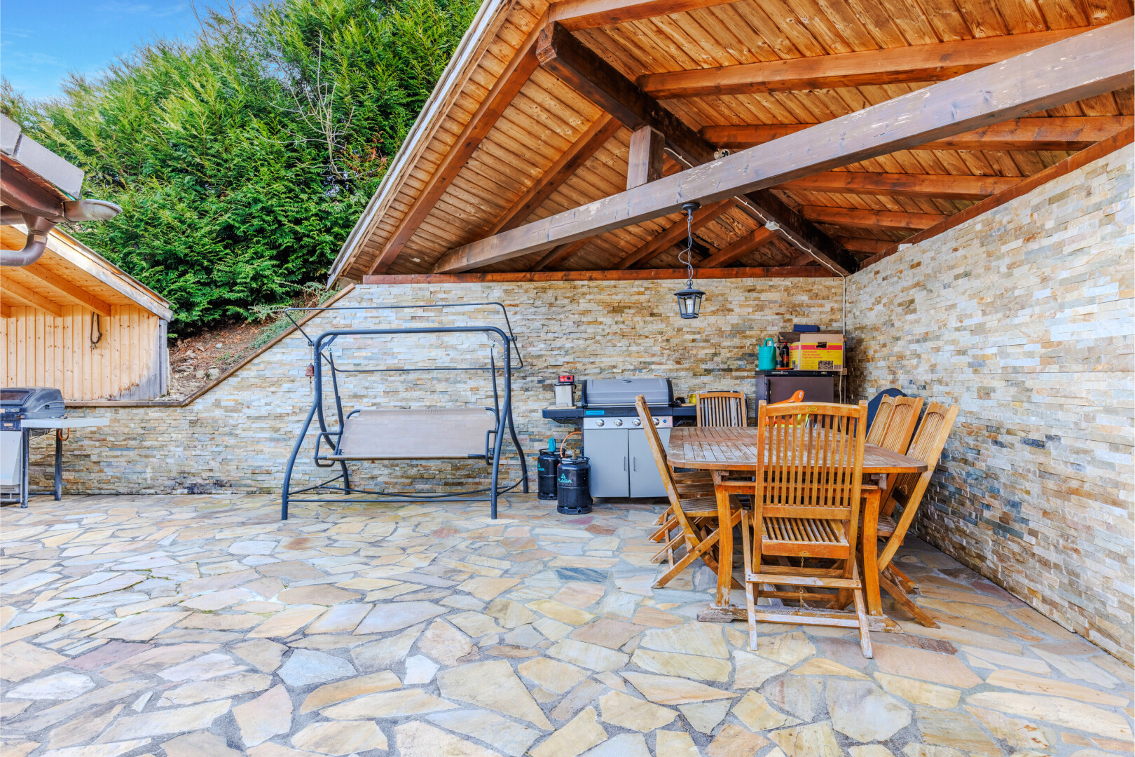 terrasse mit terrasse, essbereich im freien, und grill