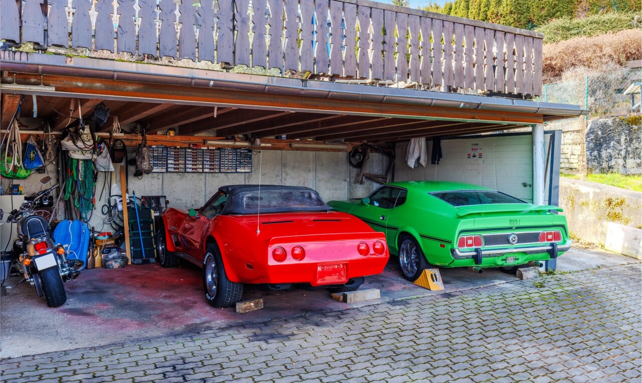 view of parking featuring a carport