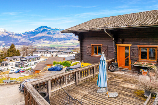 terrasse mit blick auf die berge, mountain view, day time, wohngebietblick, und residential view