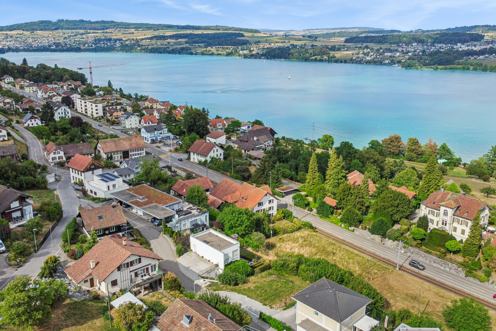 seesicht mit seesicht, water view, day time, aerial view, und wohngebietblick