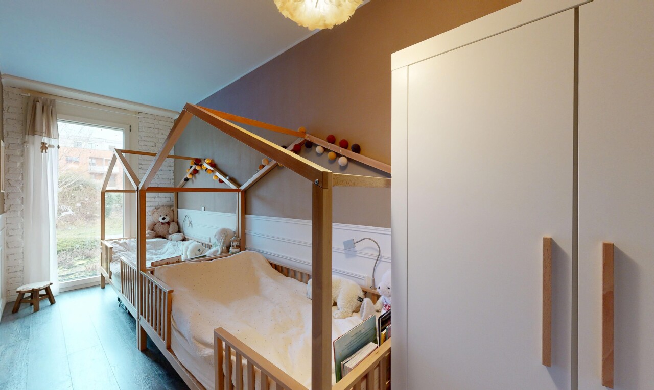chambre avec lumière naturelle, natural light, inside property, cloison sèche, et drywall