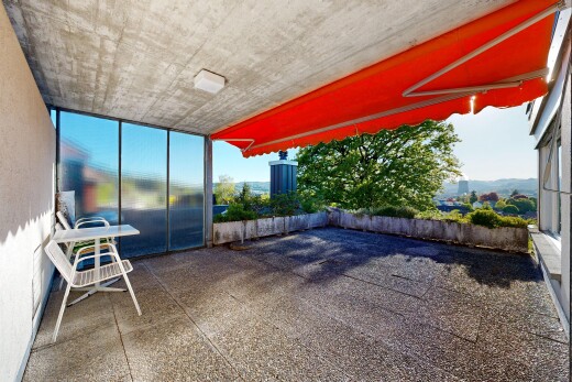 terrasse avec from property, auvent, et day time