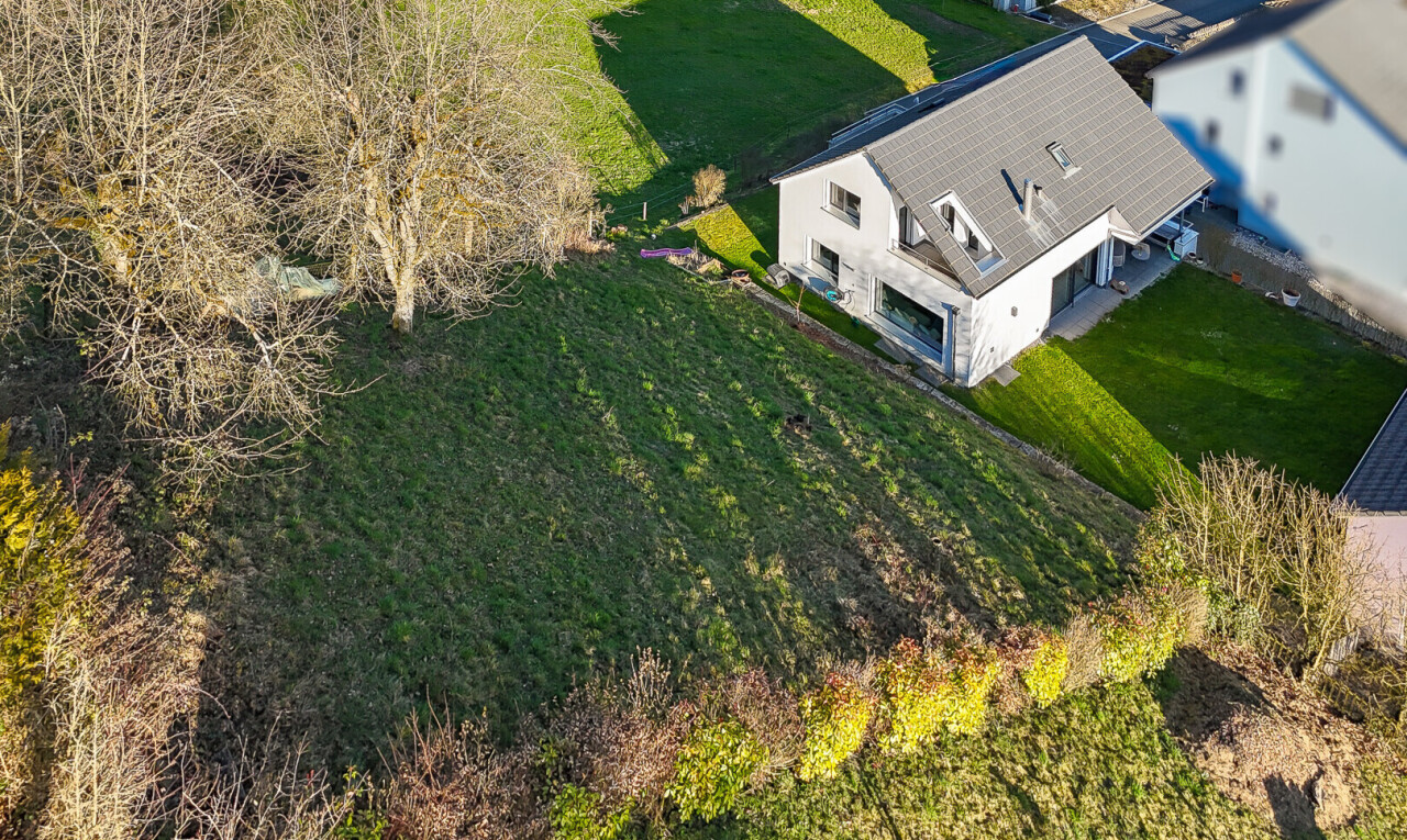 außenansicht mit property visible, rasen, und terrasse