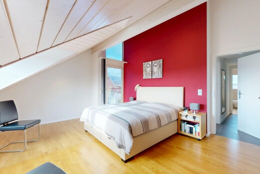 room / bedroom featuring light wood-style floors