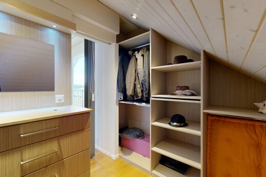 spacious closet featuring light wood-style floors