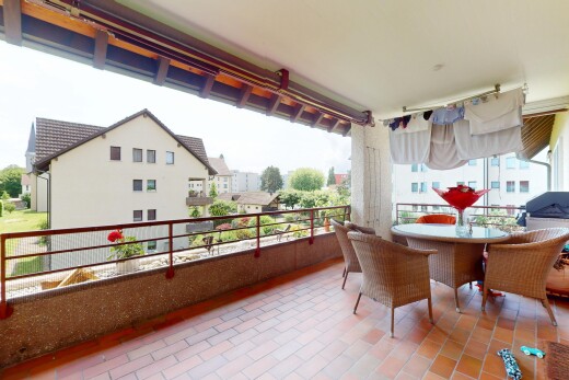 terrasse mit from property, balkon, und overcast