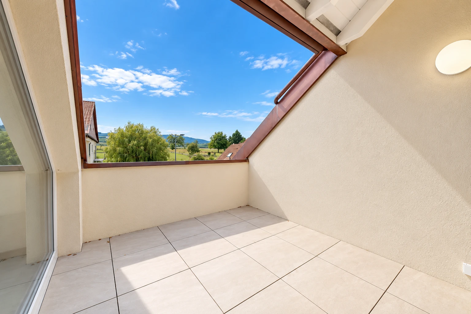 terrasse mit day time, view focus, und balkon