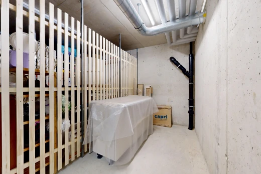 wäschekammer mit concrete floor, betonboden, inside property, concrete wall, und betonmauer