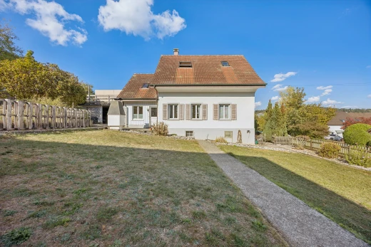 outdoor house with a fenced backyard
