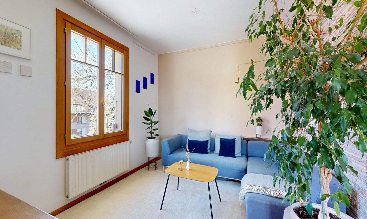salon avec radiateur, cloison sèche, drywall, moquette, et carpet