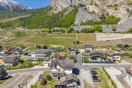 vue sur la montagne avec aerial view, day time, rural view, vue rurale, et mountain view