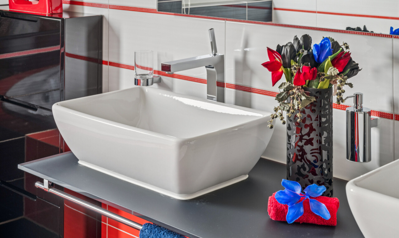 detailed view of vanity