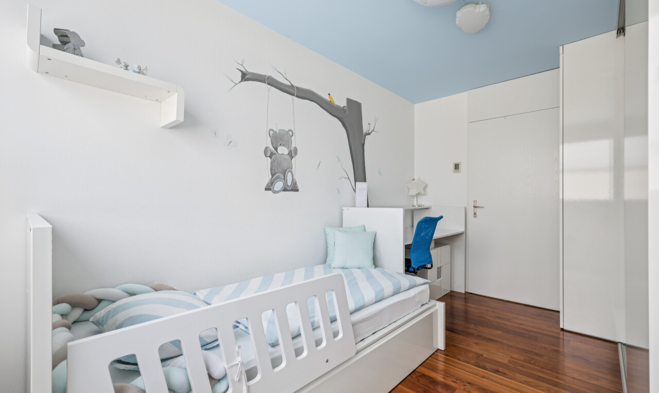 room / bedroom featuring dark wood-style floors