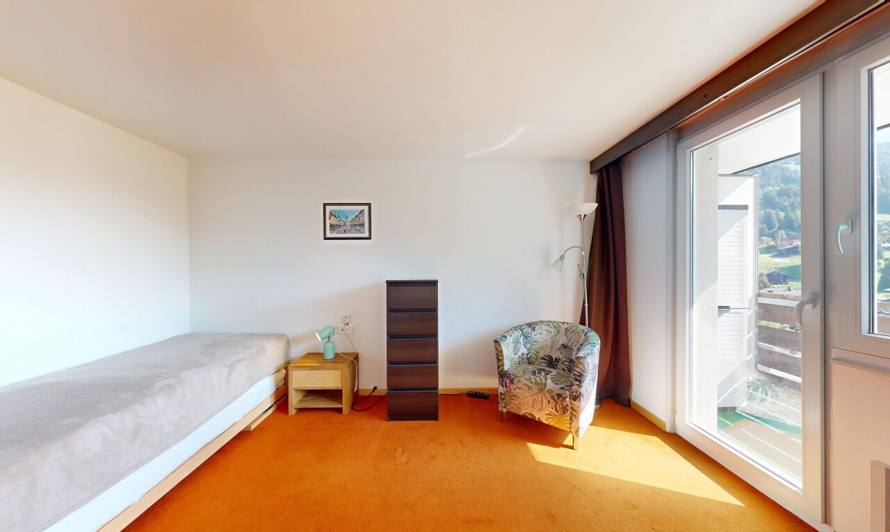 room featuring access to outside