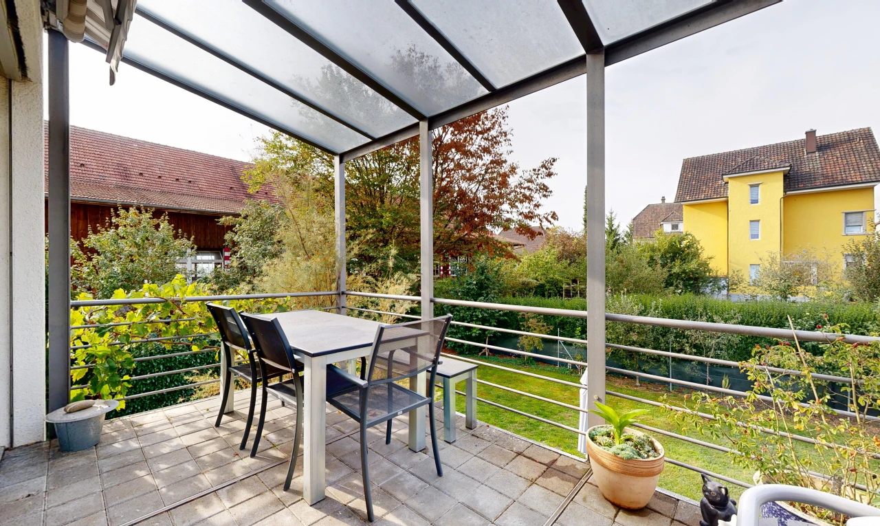 terrasse avec from property et overcast