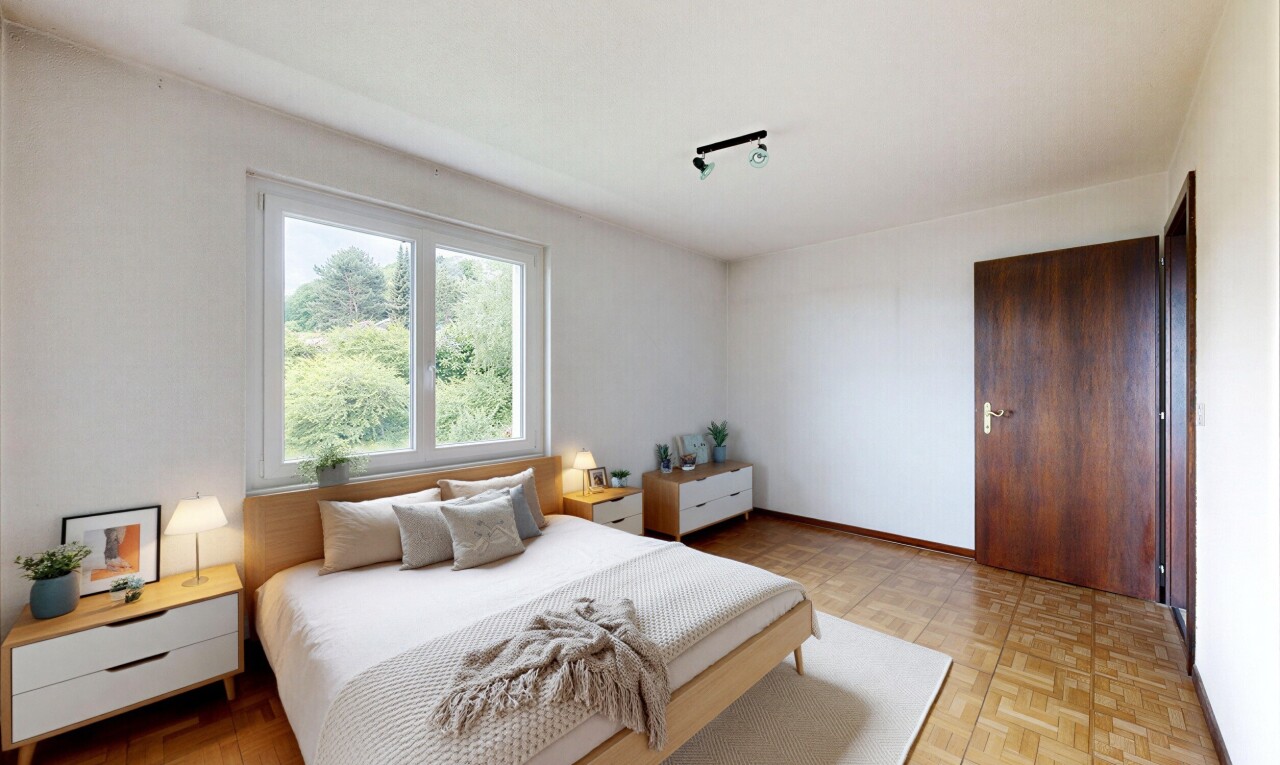 leerer raum mit kühler, vinylboden, vinyl floor, vinyl tile, und gipskartonwand