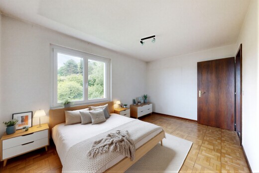 leerer raum mit kühler, vinylboden, vinyl floor, vinyl tile, und gipskartonwand