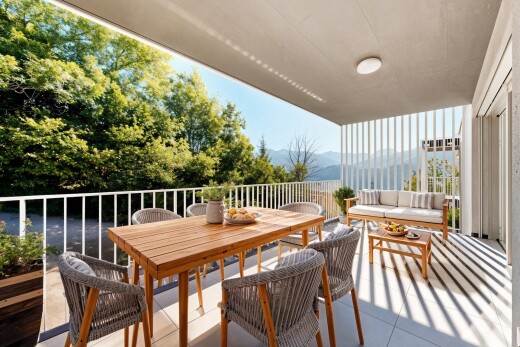 terrasse avec from property, vue sur la montagne, mountain view, terrasse, et day time