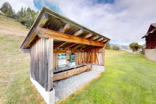 außenansicht mit rasen, day time, außenansicht, und vertikale verkleidung