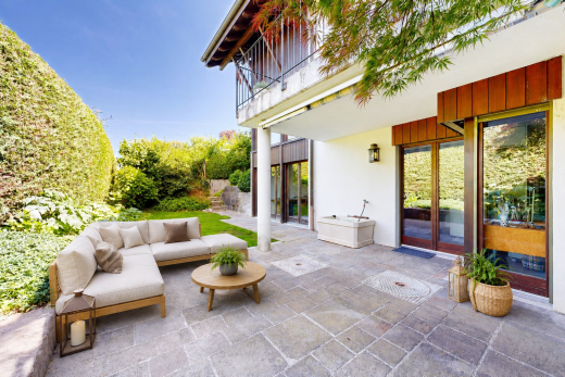 terrasse mit terrasse, balkon, from property, day time, und wohnraum im freien
