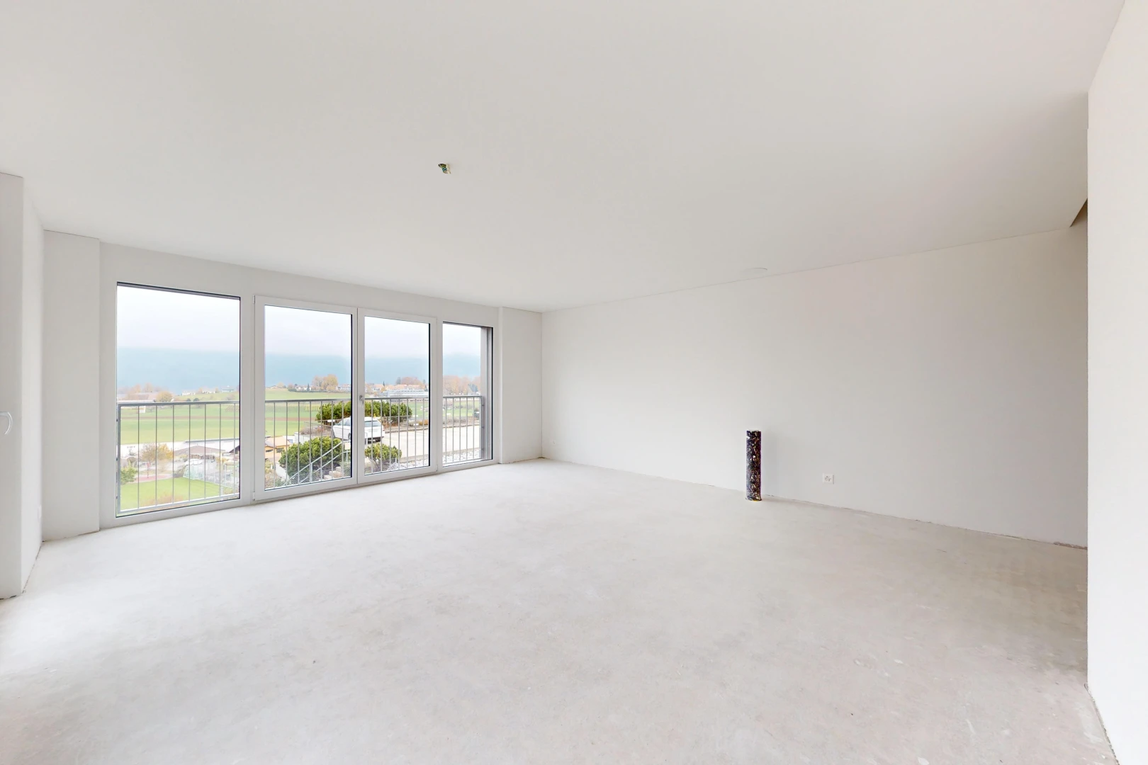 unfurnished room featuring light colored carpet