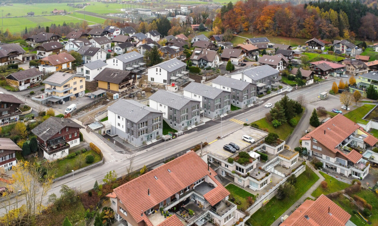 mountain view with nearby suburban area