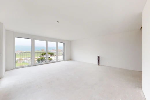 leerer raum mit teppich und natürliches licht