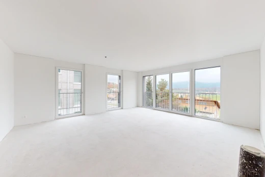 leerer raum mit teppich und natürliches licht